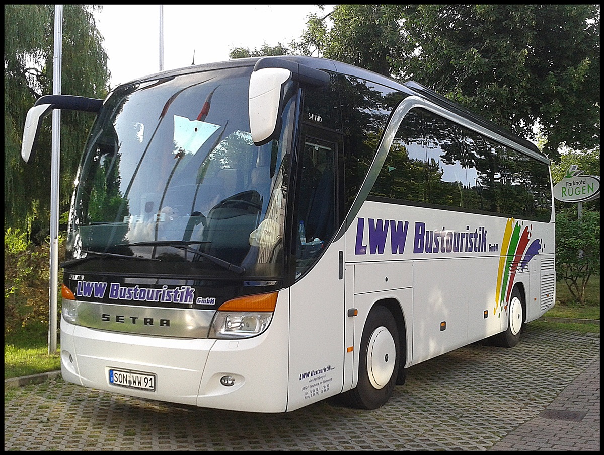 Setra 411 HD von LWW Bustouristik GmbH aus Deutschland in Bergen.