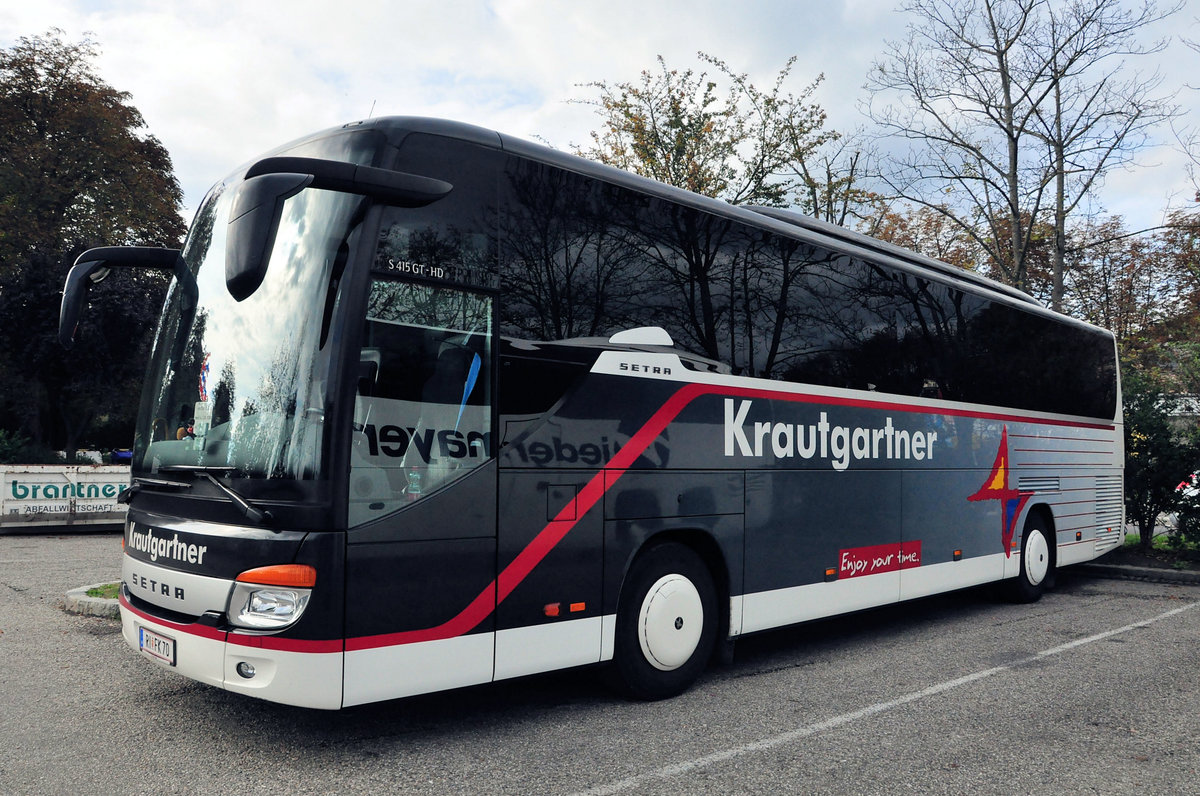 Setra 415 GT-HD von Krautgartner Reisen aus sterreich in Krems gesehen.
