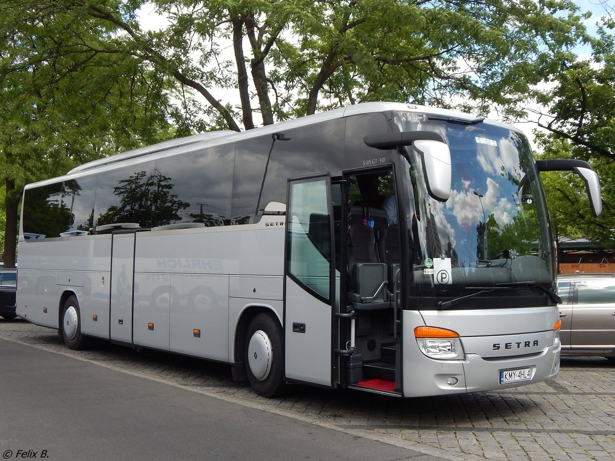 Setra 415 GT-HD von Puchala Trans aus Polen in Berlin.