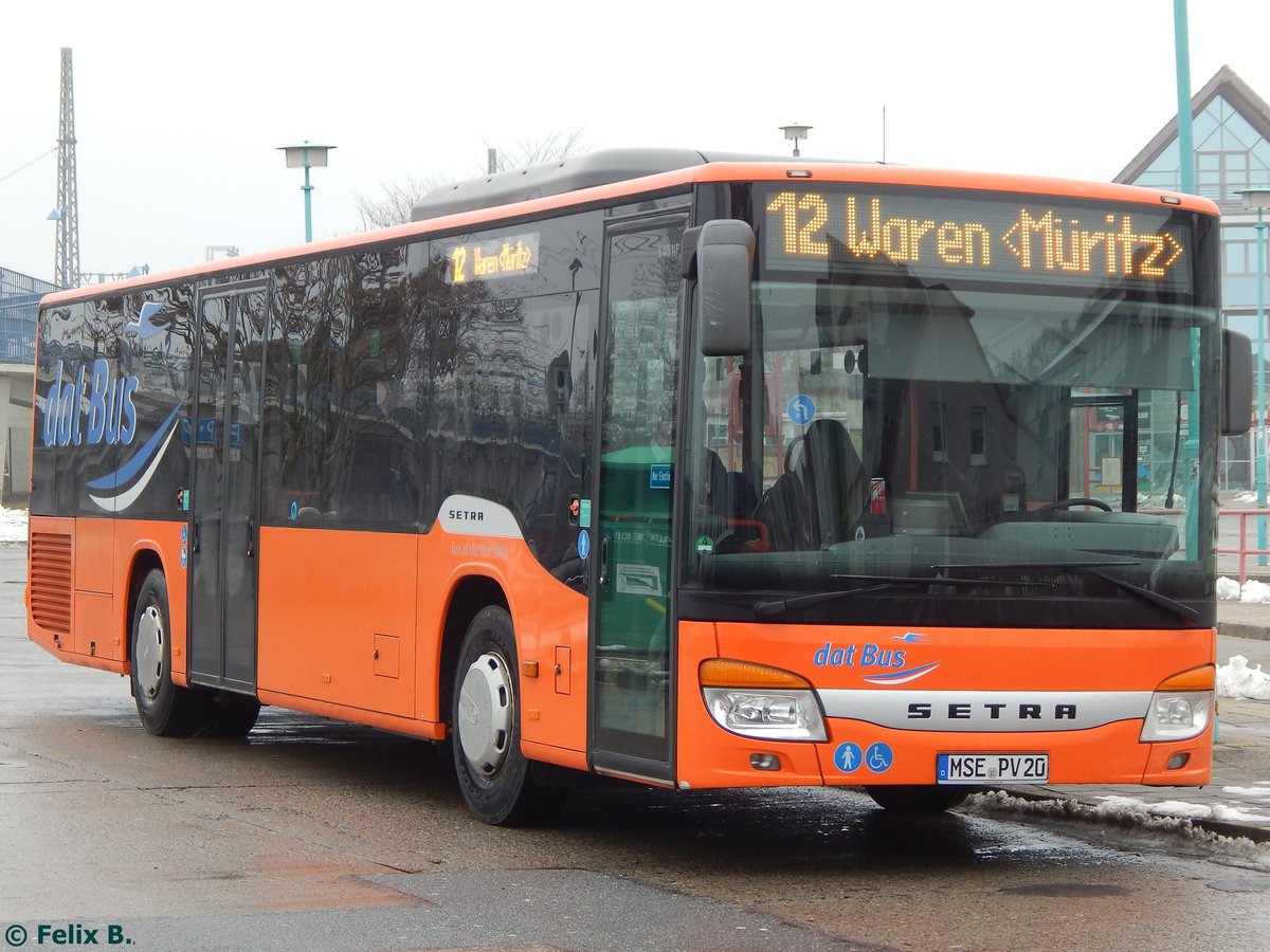 Setra 415 NF der PVM Waren in Neubrandenburg.
