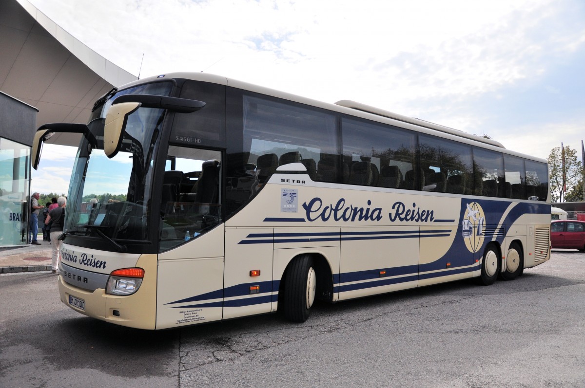 Setra 416 GT-HD von Colonia Reisen aus der BRD am 20.9.2014 in Krems.