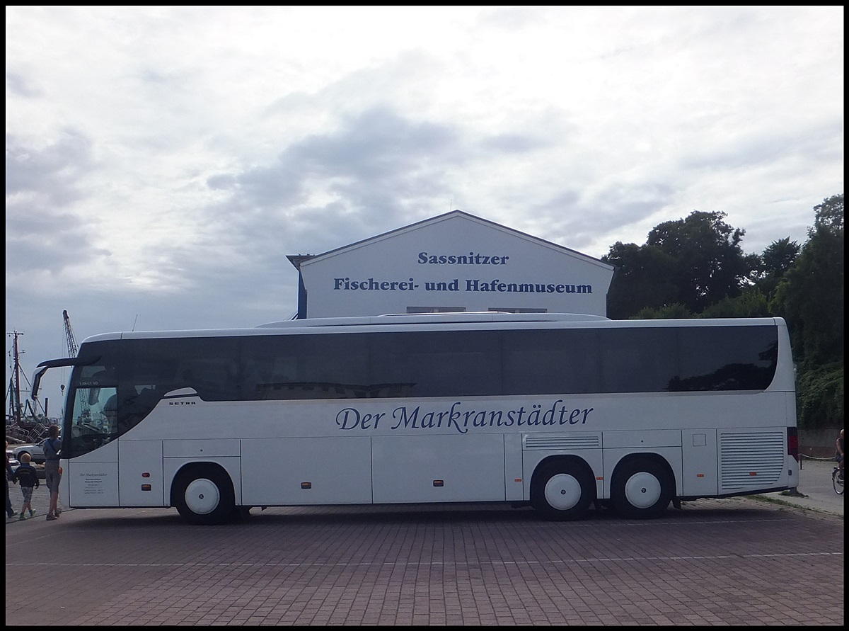 Setra 416 GT-HD von Der Markranstdter aus Deutschland im Stadthafen Sassnitz.