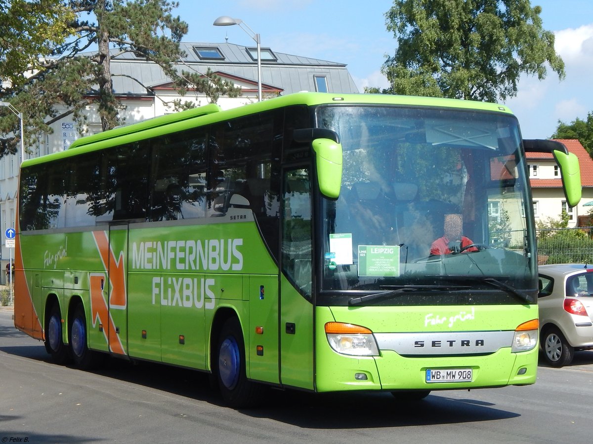 Setra 416 GT-HD von Flixbus/Wricke Touristik aus Deutschland in Greifswald.