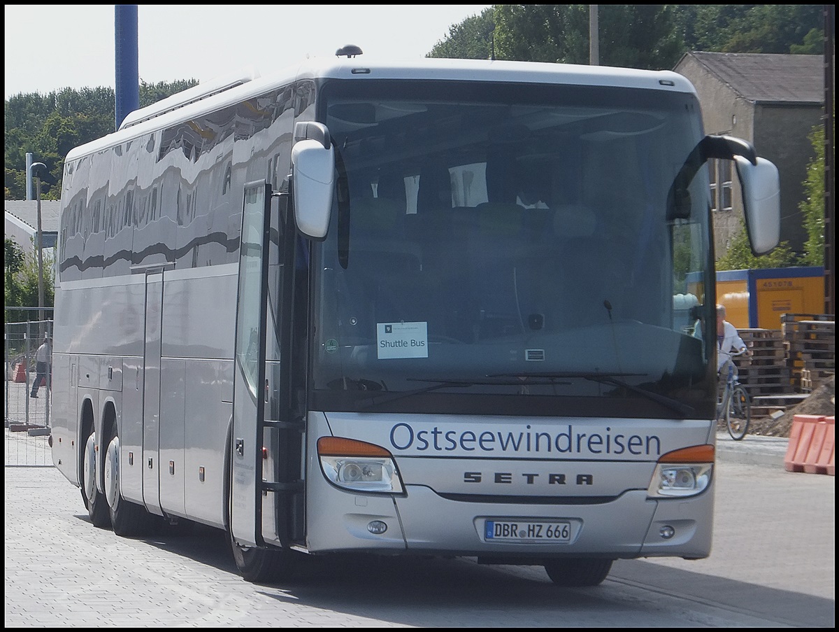 Setra 416 GT-HD von Ostseewindreisen aus Deutschland in Sassnitz.