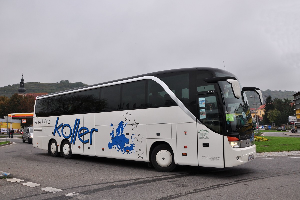 Setra 416 HDH vom Reisebro Koller /sterreich im Oktober 2014 in Krems.