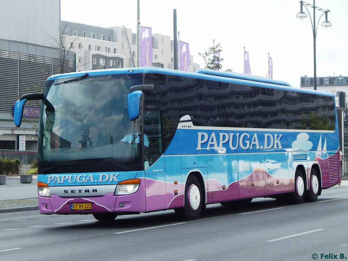 Setra 417 GT-HD von Papuga aus Dänemark in Berlin.