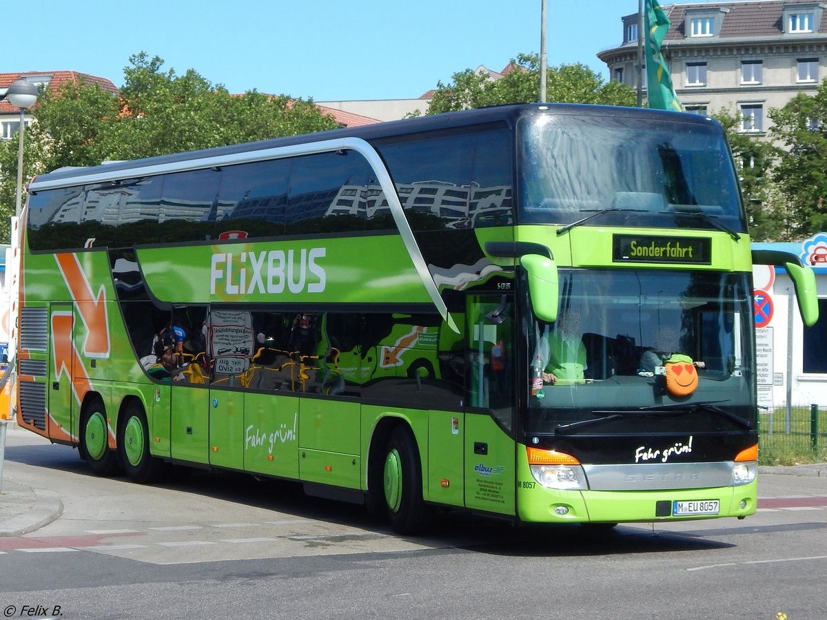Setra 431 DT von Flixbus/Albus aus Deutschland in Berlin.