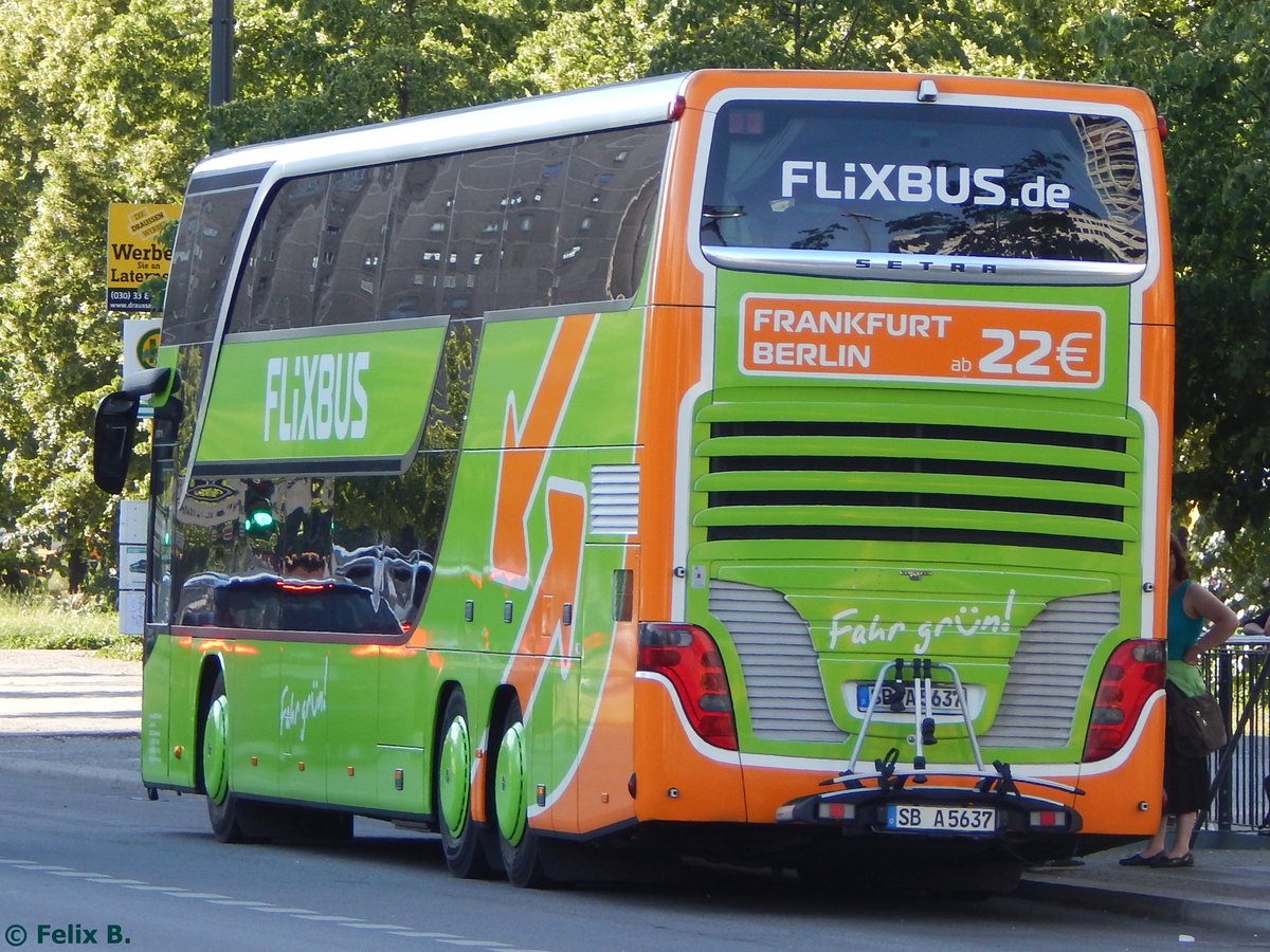 Setra 431 DT Flixbus/Baron Reisen aus Deutschland in Berlin.