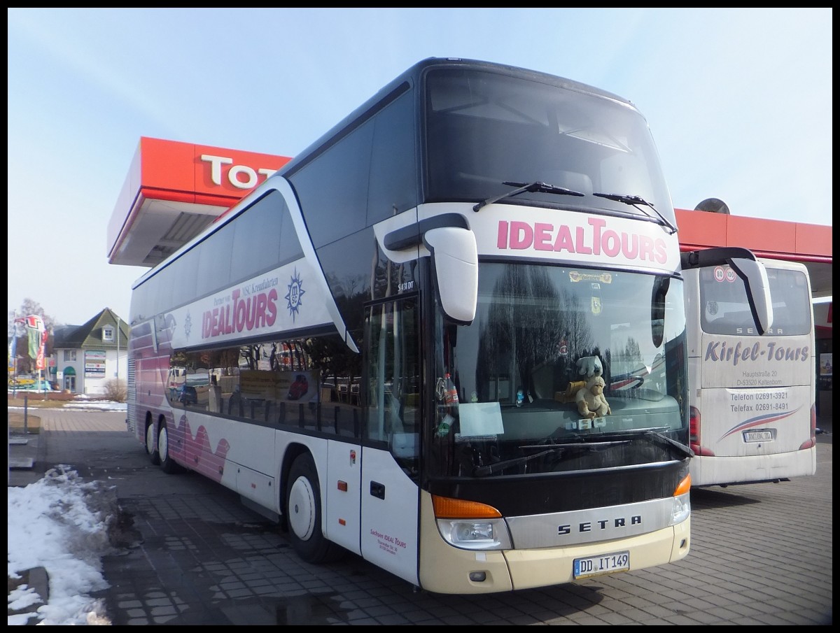 Setra 431 DT von Ideal-Tours aus Deutschland in Binz.