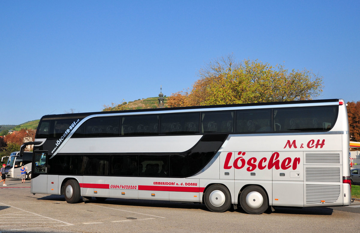 Setra 431 DT von Lscher Reisen aus sterreich in Krems.