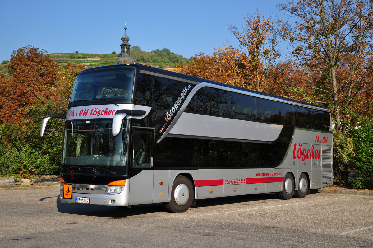 Setra 431 DT von Lscher Reisen aus sterreich in Krems.