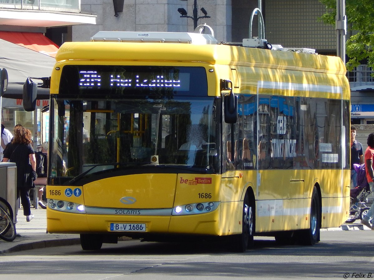 Solaris Urbino 12 electric der BVG in Berlin.