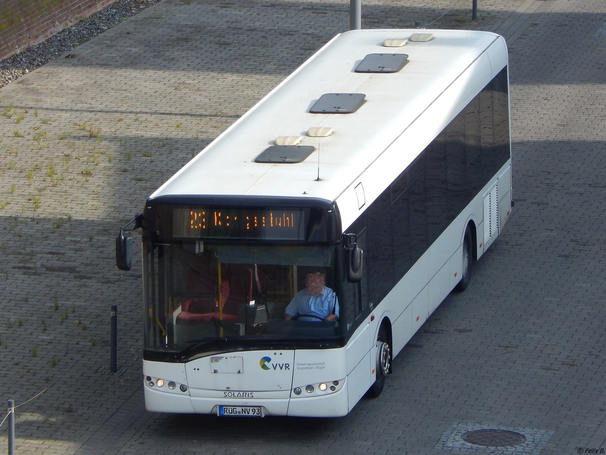 Solaris Urbino 12 der VVR im Stadthafen Sassnitz.