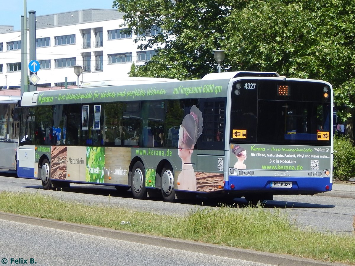 Solaris Urbino 15 der Beelitzer Verkehrs- und Servicegesellschaft mbH in Potsdam.