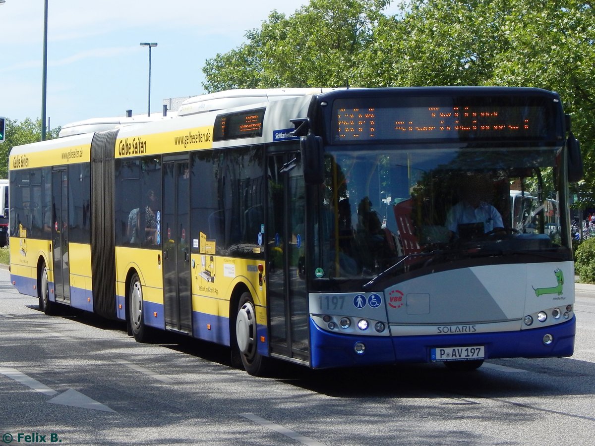 Solaris Urbino 18 der Beelitzer Verkehrs- und Servicegesellschaft mbH in Potsdam.