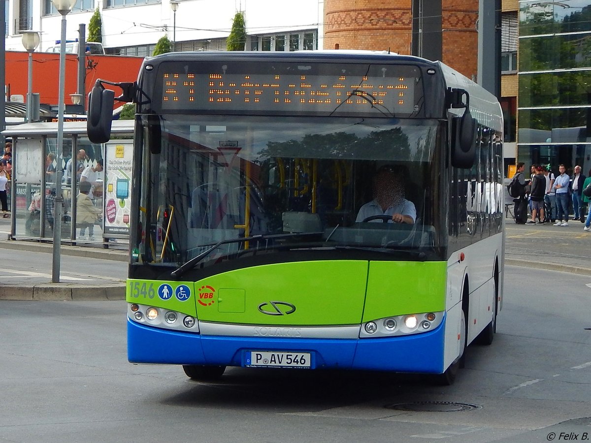 Solaris Urbino 18 der Beelitzer Verkehrs- und Servicegesellschaft mbH in Potsdam. 