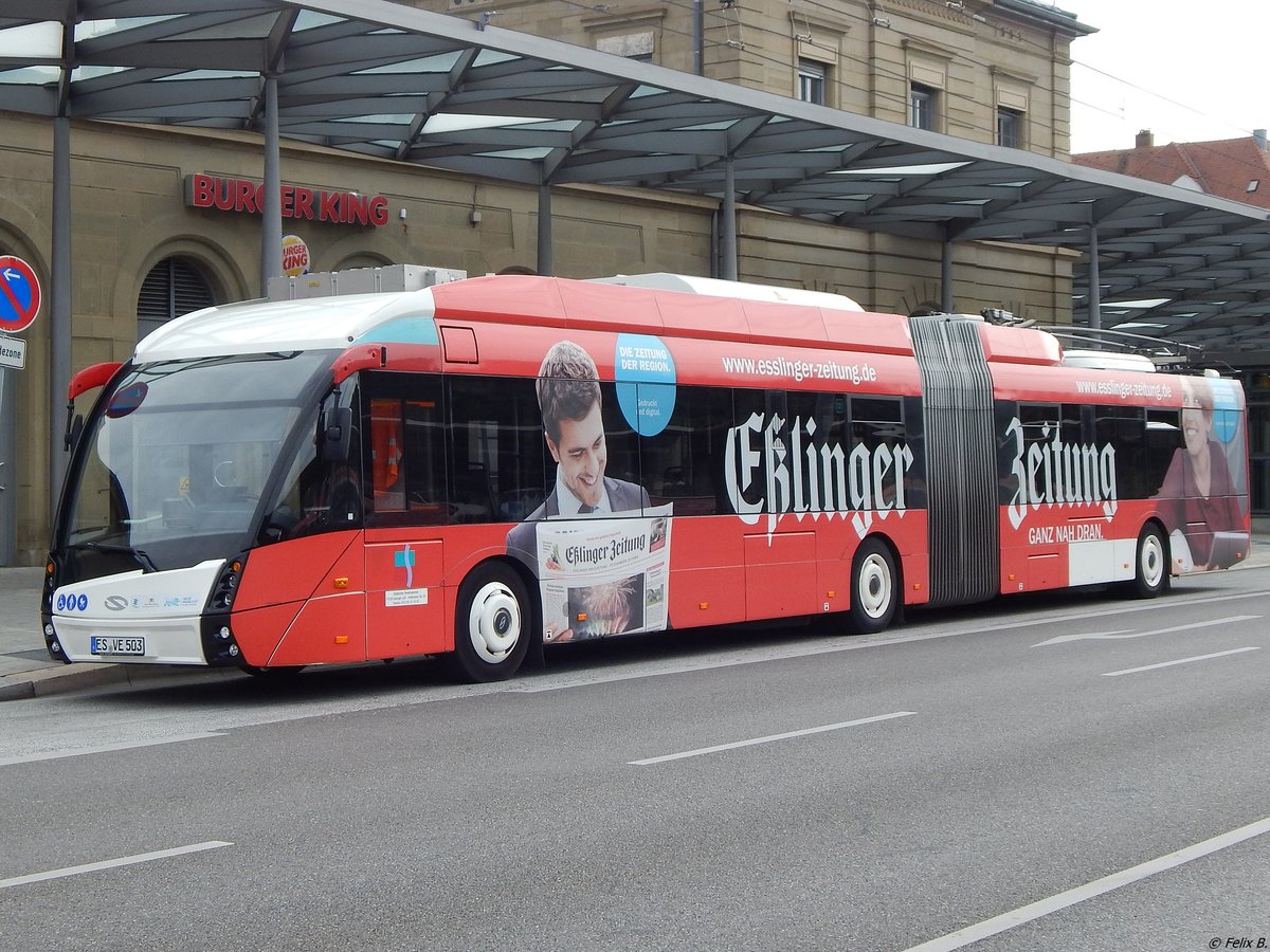 Solaris Urbino 18 MetroStyle der Städtischer Verkehrsbetrieb Esslingen in Esslingen.