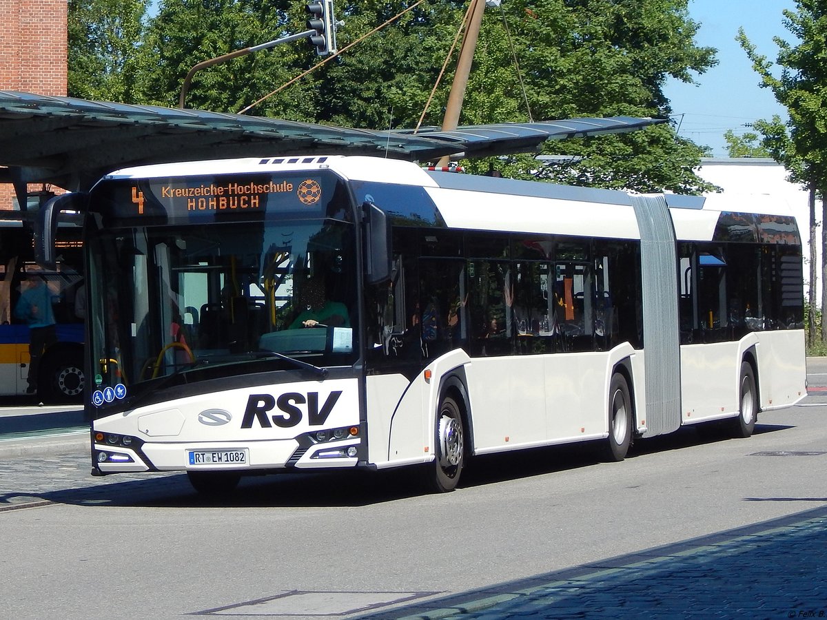Solaris Urbino 18 der Reutlinger Stadtverkehrsgesellschaft in Reutlingen am 20.06.2018