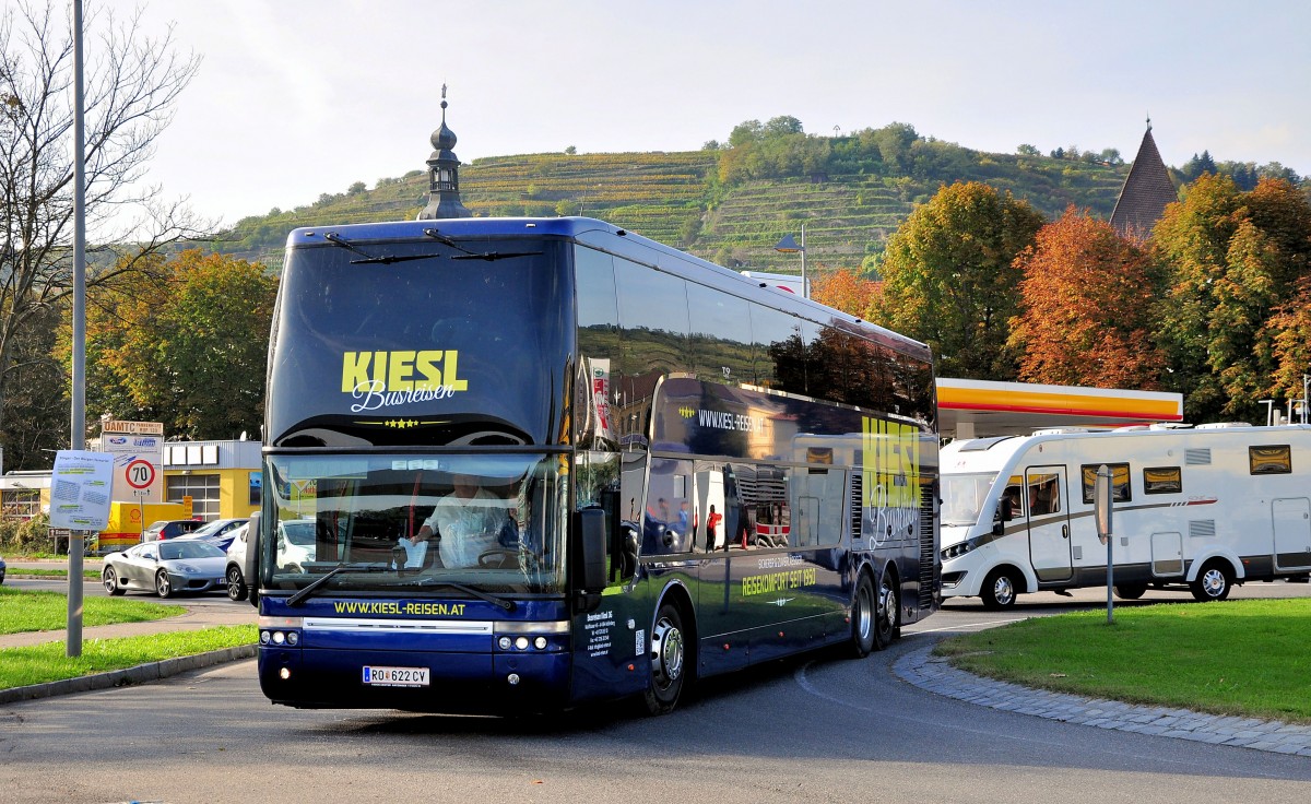 VAN HOOL T9 Astromega von Kiesl Reisen aus Österreich am 12.10.2014 in Krems.