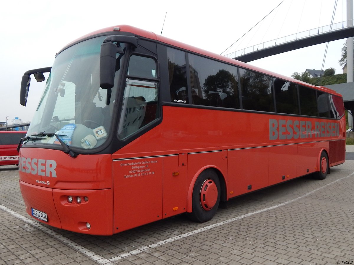 VDL Bova Futura von Besser-Reisen aus Deutschland im Stadthafen Sassnitz.