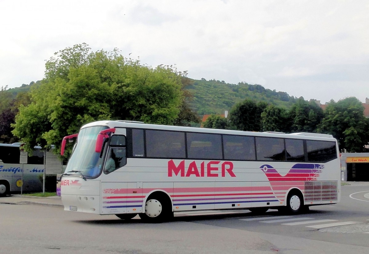 VDL BOVA von MAIER aus Deutschland am 6.7.2013 in Krems an der Donau ankommend.