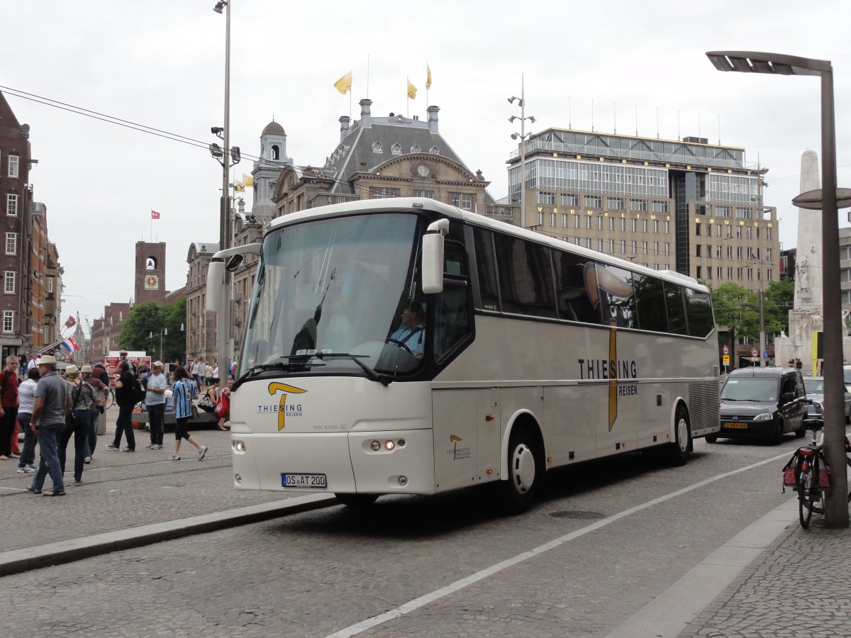 VDL BOVA von Thiesing Reisen/BRD im Juli 2014 in Amsterdam gesehen.