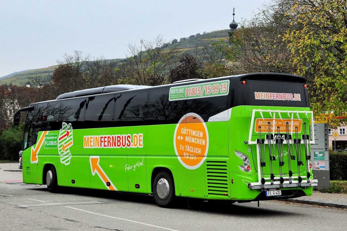 VDL Futura von Grner Omnibusse (MEINFERNBUS.de) Flix Bus aus der BRD in Krems gesehen.