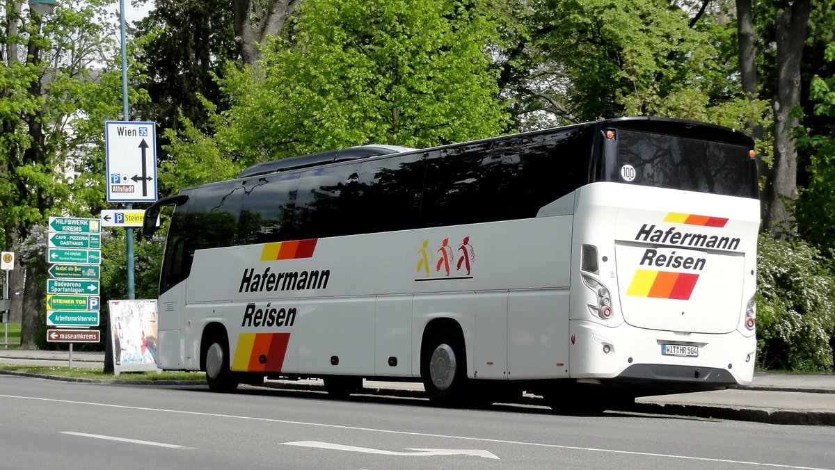 VDL Futura von Hafermann Reisen aus der BRD in Krems gesehen.