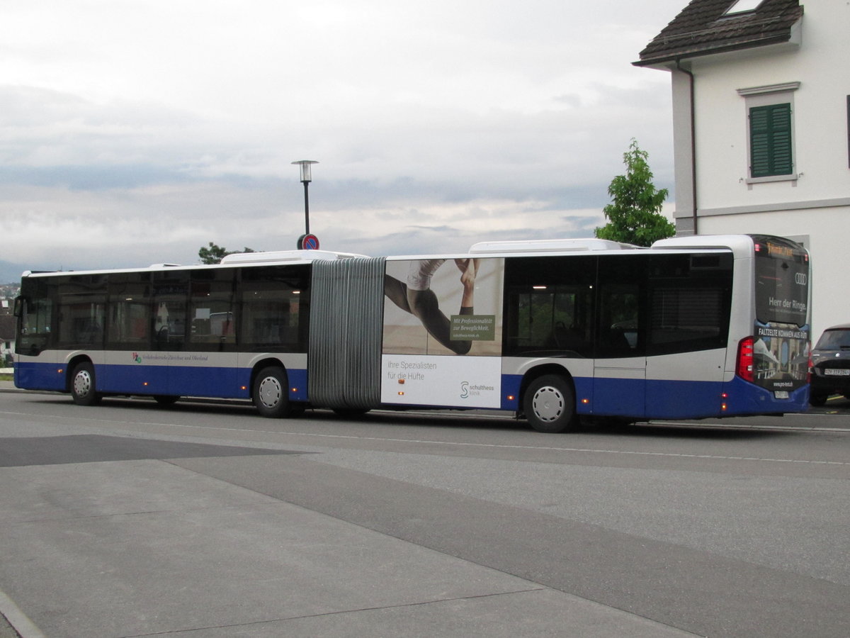 VZO - Mercedes Citaro Nr. 148 (Baujahr 2018) steht an der Ersatzhaltestelle am Bahnhof Feldbach am 4.8.20