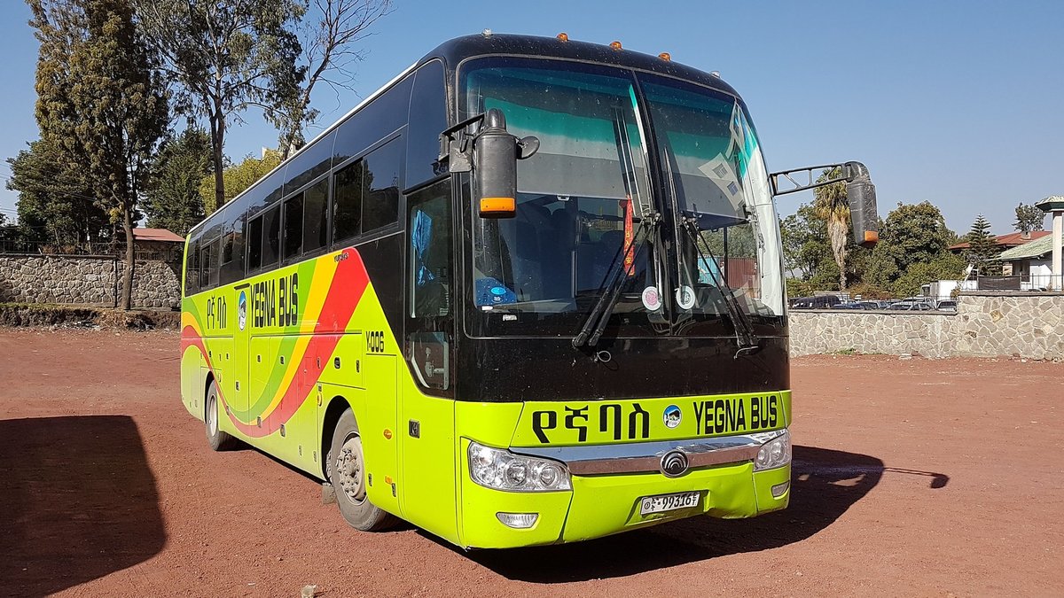Yutong Reisebus in Addis Abeba 03/2019 gesehen.