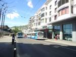 VMCV-Van Hool Trolleybusse unterwegs in Montreux im Juni 2014.