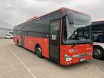 iveco-irisbus-crossway/694306/s-rs-2501-baujahr-2015-von-regiobus S-RS 2501 (Baujahr 2015) von Regiobus Stuttgart steht am 29.3.2020 auf deren Abstellplatz in Aalen.