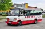 Kleinbus Mercedes 815 D von der Bustouristik Laister aus sterreich im Mai 2014 in Krems.