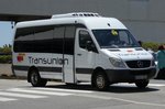 MB Sprinter von  Transunion  unterwegs am Airport Palma /Mallorca im Juni 2016