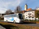 Bova Futura/258623/bova-reisebus-von-mayr-reisen-am BOVA Reisebus von Mayr Reisen am 10.11.2012 in Krems gesehen.