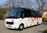 Midi Bus MERCEDES BENZ O 818 Teamstar von Alois SCHIEFER Busreisen aus Niedersterreich am 1.4.2014 in Krems.