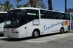 MAN Irizar/500881/man-von-transunion-steht-am-airport MAN von 'TRANSUNION' steht am Airport Palma /Mallorca im Juni 2016