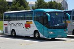 MAN Irizar/501003/man-von-transunion-steht-am-airport MAN von 'TRANSUNION' steht am Airport Palma /Mallorca im Juni 2016