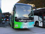 man-lions-coach/679222/man-der-ruffiner-reisen-aus-der MAN der Ruffiner Reisen aus der Schweiz am 16. Oktober 2019 am Bahnhof Visp.
