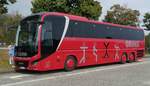 man-lions-coach/714627/man-lions-coach-des-busunternehmens-grund MAN Lion`s Coach des Busunternehmens GRUND rastet im Oktober 2020 an der A 7