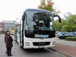 MAN Lion´s Coach steht im Busbahnhof von Geilenkichen am 08. Oktober 2020.