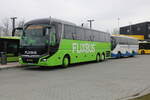 Am Morgen des 23.03.204 stand Man Flixbus als 386 von Rostock nach Rotterdam in Hhe Rotock-Hauptbahnhof/Sd.