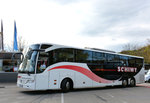 Mercedes Tourismo von Schiwy Reisen aus der BRD in Krems gesehen.
