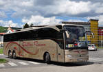 Mercedes Tourismo von Geiler Reisen aus der BRD in Krems gesehen.