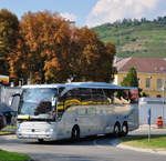 Mercedes Tourismo von Reise Schieck aus der BRD in Krems.