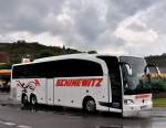 Mercedes Benz Travego von Schinewitz Reisen aus sterreich am 13.5.2014 in Krems unterwegs.