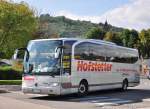 Mercedes Benz Travego von der Bustouristik Hofstetter aus der BRD am 22.August 2014 in Krems.