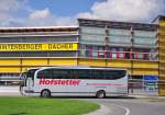 Mercedes-Benz Travego/403870/mercedes-benz-travego-von-der-bustouristik Mercedes Benz Travego von der Bustouristik Hofstetter aus der BRD am 22.August 2014 in Krems.