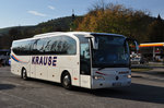 Mercedes-Benz Travego/504463/mercedes-travego-von-krause-reisen-aus Mercedes Travego von Krause Reisen aus der BRD in Krems gesehen.