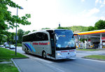 Mercedes-Benz Travego/523308/mercedes-travego-von-moeller-reisen-aus Mercedes Travego von Mller Reisen aus der BRD in Krems unterwegs.